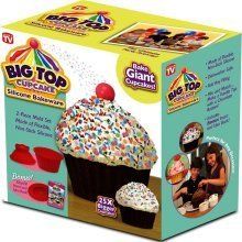 New as Seen on TV Big Top Giant Cupcake Pan Mold Set 25x