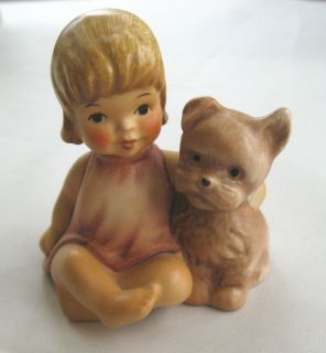 Genuine Goebel West Germany Child Toddler Dog Puppy Figurine 1050408