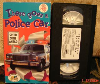 Kid Vision There Goes A Police Car VHS Live Action Video Low Combined