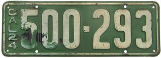 1924 California License Plate Gibby Alpca