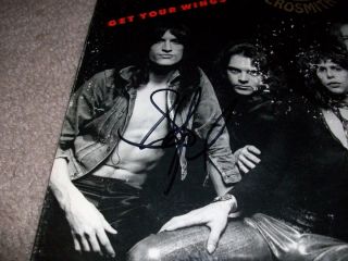 Aerosmith Steven Tyler Signed Autographed Get Your Wings Record LP