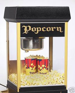 New Funpop 8 oz Black Gold Popcorn Popper Gold Medal