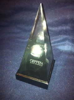 RARE Geffen Records Music Award Trophy
