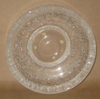 Kosta Boda Goran Warff Modernist Glass Bowl Crackle Glass