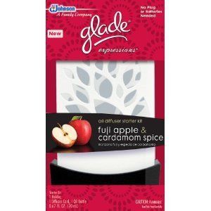BNIP Glade Expressions oil diffuser starter kit Fuji Apple & Cardamom