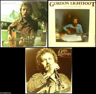 Choice of 3 Gordon Lightfoot Record Albums from 1970s and 1980s