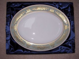Wedgwood Columbia Sage Green Oval Platter New