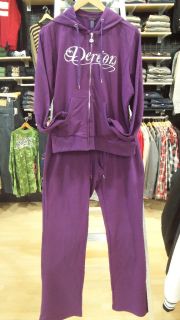 Dereon Womens Plus Size Jogging Suit Purple