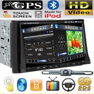 GPS MAP Camera Double 2 Din In Dash 7 Car Stereo DVD Player Radio Ipod