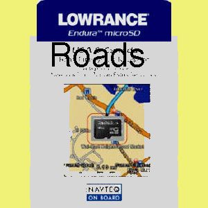 Lowrance Navteq Road Map US Canada Card Endura GPS