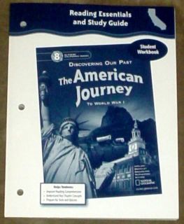 8th Glencoe The American Journey to World War I Workbook U s History