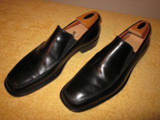 Very Nice Mens Gordon Rush Black Leather Loafers Size 10 M Style 3500
