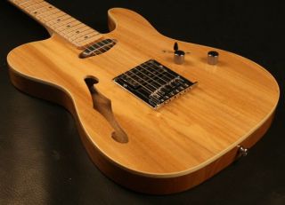 Gitano Electric Guitar Tele Thinline Solid Swamp Ash Chambered Body