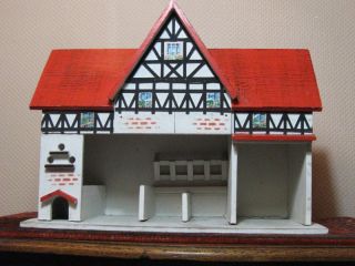 Antique 1920s Wooden Gottschalk Germany German Farm Stables Doll House