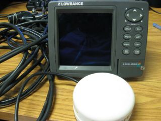 04314 Lowrance LMS 332C GPS Receiver Fish Finder Works in Bright