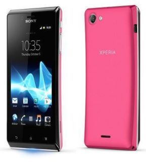 New Sony Xperia J ST26I Quad 5MP Hspda GPS 4GB Pink Phone