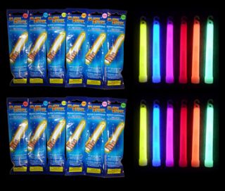  INCH JUMBO COLORED GLOW STICKS NIGHT LIGHT SAFETY NECKLACE PARTY BATON