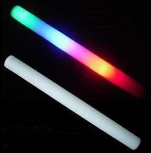  Blinking Neon LED Glowstick Glow Light Stick Sponge Foam Baton