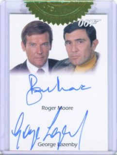 Roger Moore Lazenby Autograph James Bond Heroes Villain