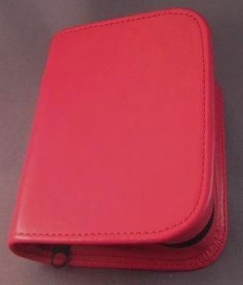 Diabetic Glucometer Glucose Meter Case Premium Red Leather