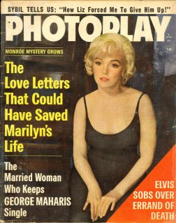 Photoplay Magazine Marilyn Monroe Elvis Presley Tyrone Power Sandra