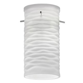 Lithonia Lighting Mini Pendant with Glass Cylinder Wave Shade in