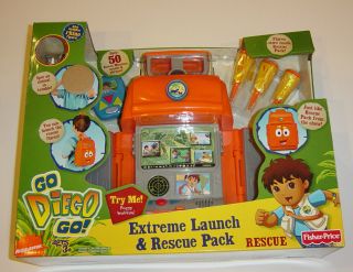 Fisher Price Go Diego Go Extreme Launch & Rescue Pack Toy Nick Jr NEW