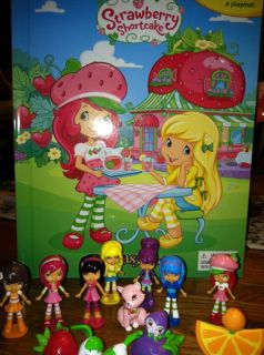 Strawberry Shortcake Story Book Playset 12 Figures Cake Topper