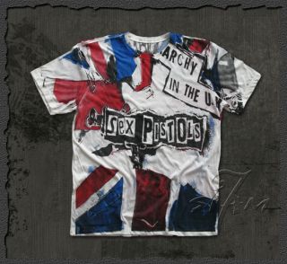 Sex Pistols ★ Anarchy in The UK Punk Rock Art T Shirt England Band