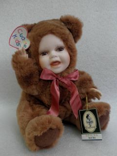 Geppeddo Cuddle Kids Buster Bear Teddy Doll Porcelain