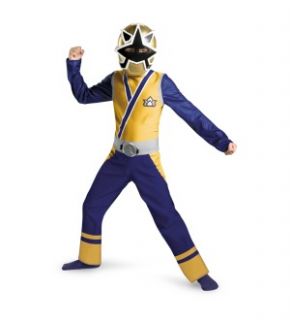  in his Power Rangers Gold Ranger Samurai Classic Child Costume