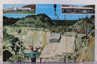 Vermont VT Barre Rock Of ages Granite Quarry Postcard Old Vintage Card