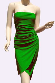 Green Strapless Dresses Party Cocktail Womens Style Clubwear Mini