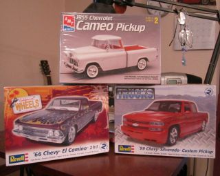 Chevy Truck Package 3 Kits Silverado Cameo El Camino New in Plastic