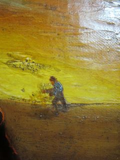 Late 1800s Frank Glyndon Oil on Canvas Painting Bohemian Californian