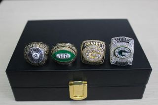 4ps Green Bay Packers 1966 1967 1996 2010 Super Bowl Championship Ring