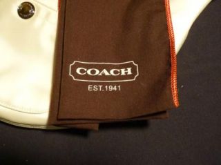Authentic Coach White Handbag Purse K04J 1892