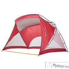  instant pop up sun shelter cabana beach tent shelter 12 x 6 NEW Red