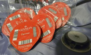 Tassimo Gevalia Kaffe Espresso Coffee T Discs Pods 8 T Discs
