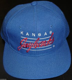 Kansas Jayhawks Snapback Hat 90s Vintage Retro Brand New College NCAA