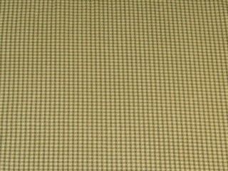 Mill Creek Green Gold Check Cotton Print Fabric BTY