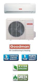  000 Btu 13 Seer Goodman Single Zone Mini Split Air Conditioner System