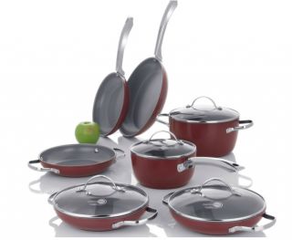 GreenPan Classic Collection 11 Piece Burgundy Color Your Kitchen Cook