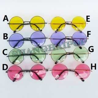 Frame Sunglasses Sunnies Retro Penny Glasses Pink Yellow Purple Green