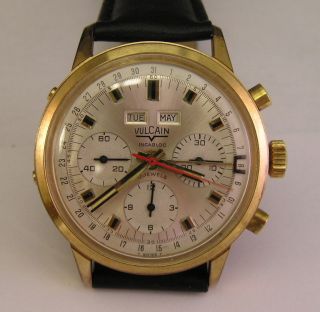 Vulcain Triple Date 3 Register Chronograph Watch Caliber 730 Gigandet