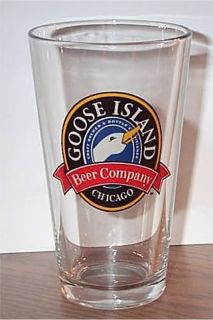 GOOSE Island Chicago Honkers Ale Beer Pint Glass New