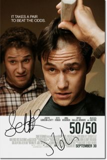 50 50 Signed Poster Seth Rogen Joseph Gordon Levitt Autograph Print