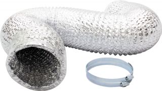 inch Non Insulated Ducting Aluminum Foil Vent Uninsulated Inline
