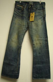 Gilded Age Selvedge Japanese Raw Denim Distressed Mens Bootcut Jeans