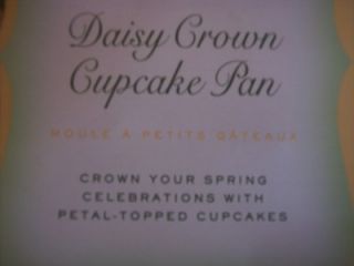 Williams Sonoma Daisy Crown Cupcake Pan New Cute HTF